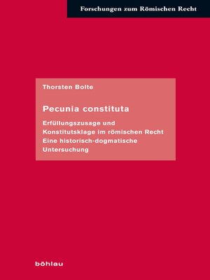 cover image of Pecunia constituta